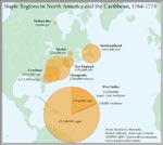 Figure 2.1 Staple Regions in North America and the Caribbean, 1764-1775