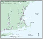Figure 4.2 English Settlement in New England, 1675